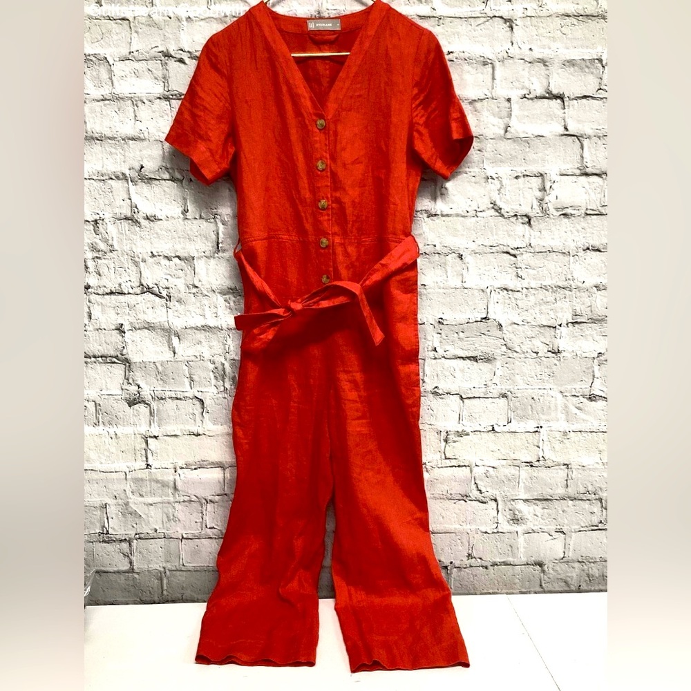 EUC Everlane Red Jumpsuit Size 0